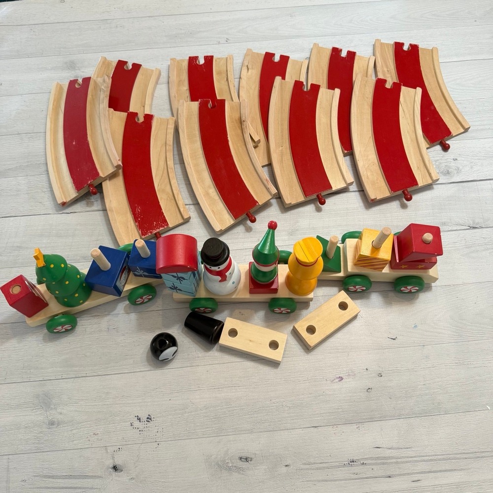 Kidkraft kids wooden holiday christmas train